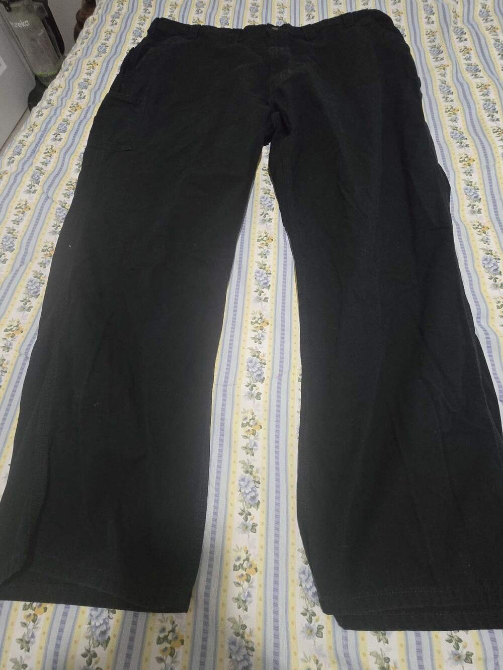 Carhartt B151 BLK Mens Black Canvas Work Carpenter Pants 46x32 Utility Cotton